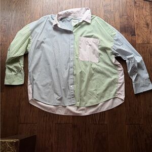 Abercrombie & Fitch Multicolor Striped Button-Down Shirt